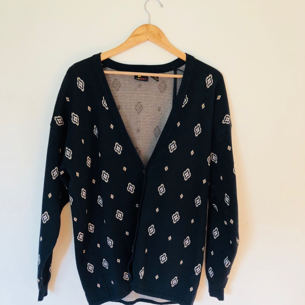 Vintage 90s Liz Sport Cotton Cardigan M like new